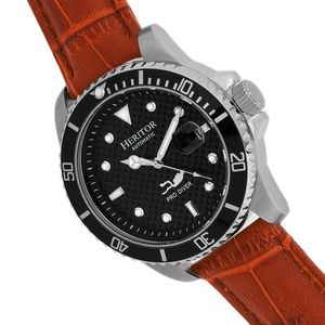NWT Automatic Pro Diver Leather Band Watch